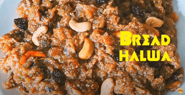 Breadhalwa || how to make quick and easy bread halwa ||wedding style bread halwa recipe