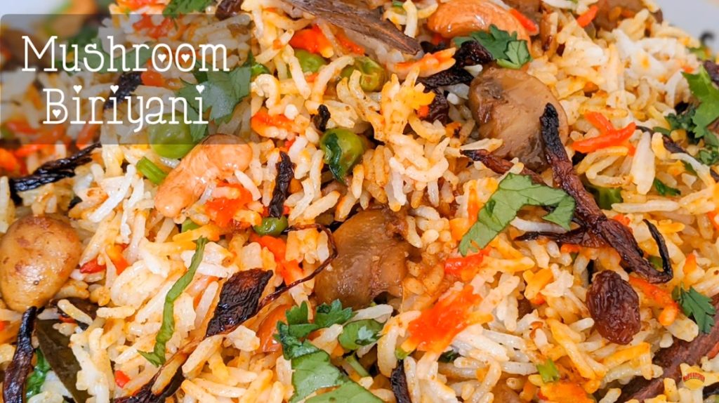 mushroom biriyani