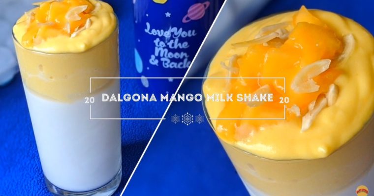 Mango Dalgona Milkshake || Dalgona Style Mango Shake in 5 Minutes